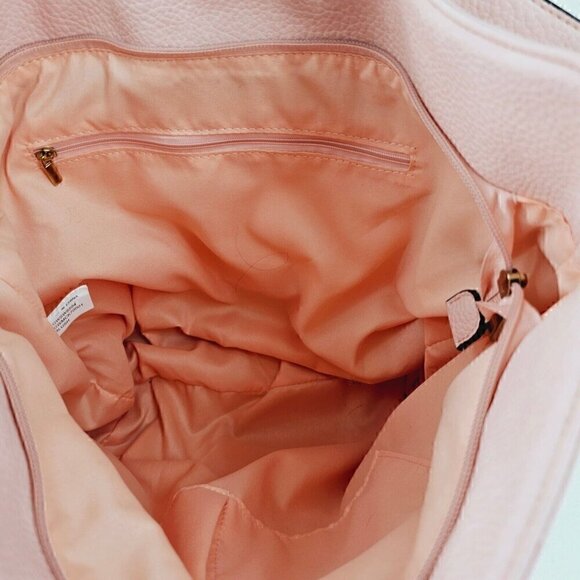 G.H.Bass & Co. Blush Pink Faux  Pebble Leather 3 In 1 Hobo Shoulder Bag - Picture 13 of 15